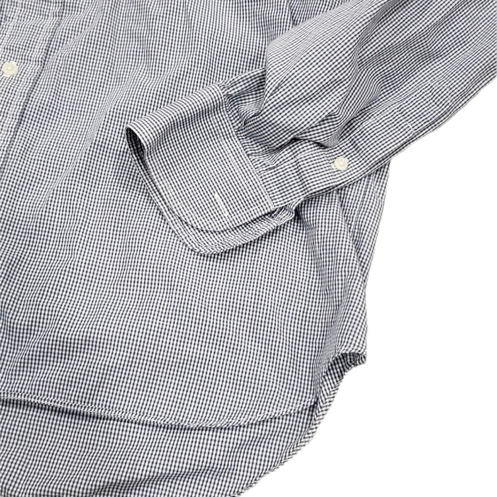 Les Copains Basic Gingham Button Down 16.5 - image 2